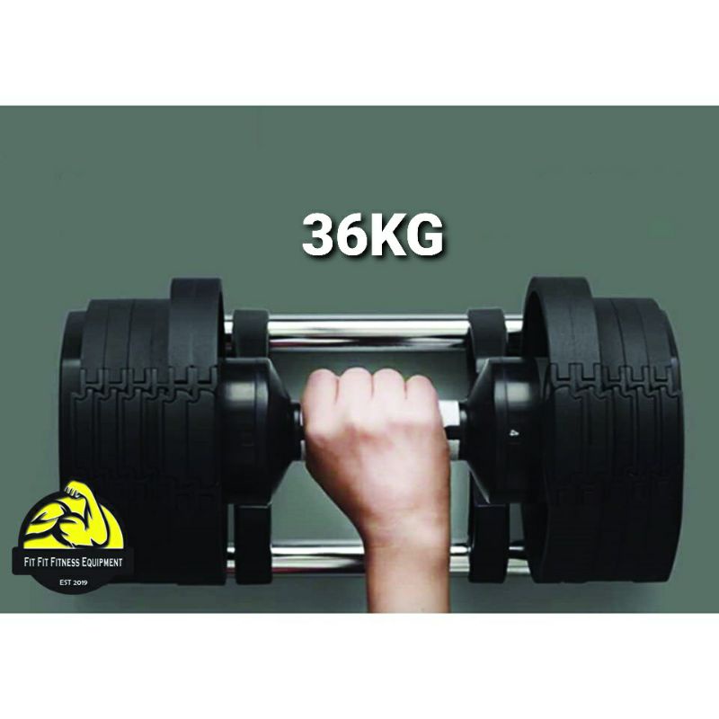 36KG 【OEM Spec】 Adjustable FLEXBELL Dumbbell High Quality *Ready Stock *,  Fitness Home Strength Training  (1 UNIT)