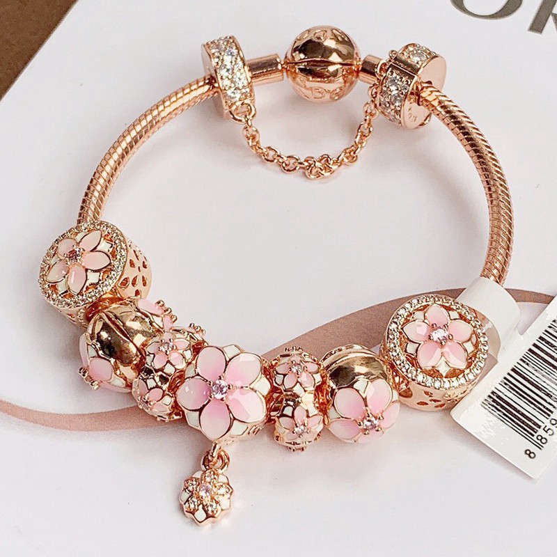 Pandora Rose Gold Charm Bracelet Pandora Bracelet Designs,, 47% OFF