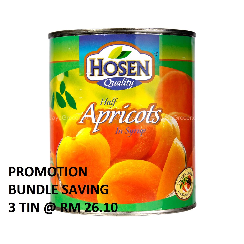 Bundle Saving Hosen Apricot Half In Syrup 825g X 3 Tin Shopee Malaysia