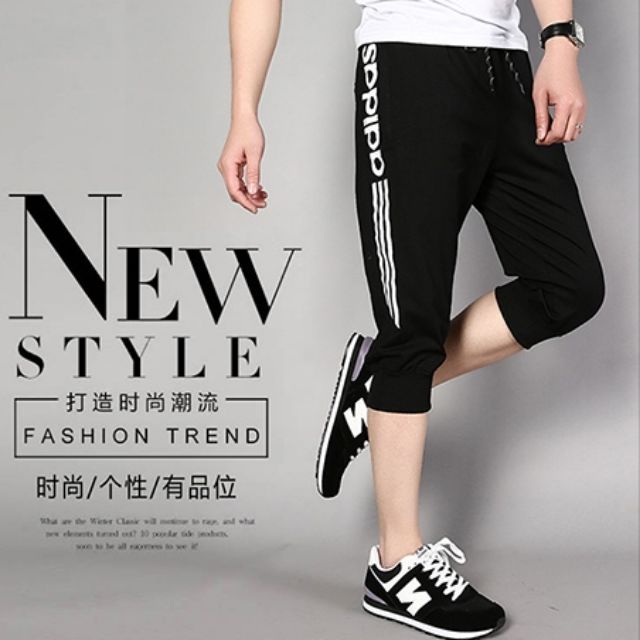 3 quarter length joggers