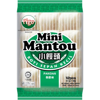 [HALAL] Figo Mini Mantou (Pau) 180gm - Pandan - 4 Packs (Delivery in Klang Valley Only)