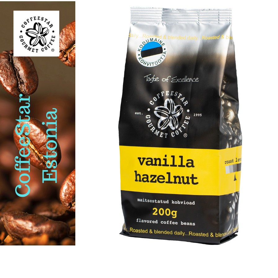 Vanilla Hazelnut Coffee Bean 100 Arabica 200gm Shopee Malaysia