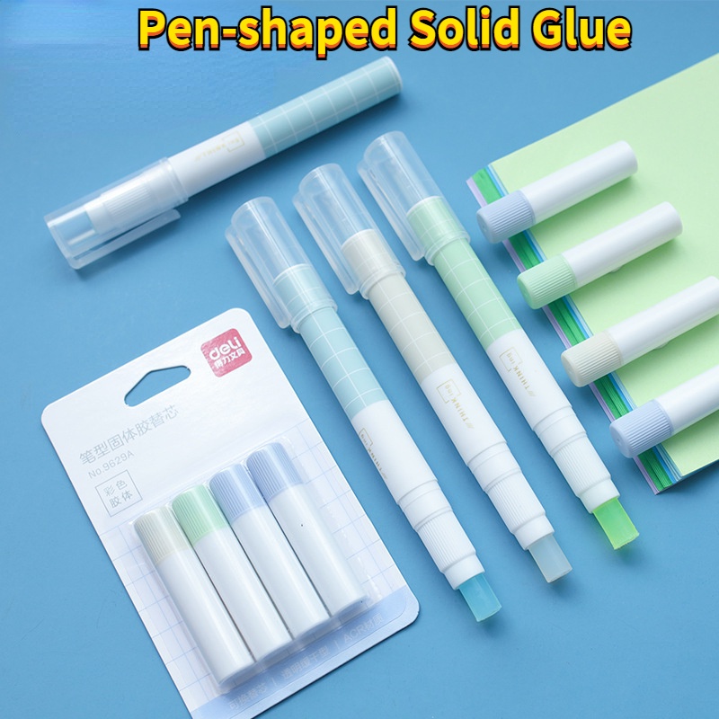 Pen-shaped Solid Glue School Supplies Color Glue Stick High Viscosity ...