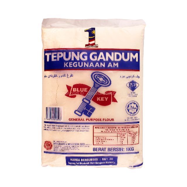 Blue Key Tepung Gandum Flour Genaral All Purpose Flour For Biscuits Mee Pau Shopee Malaysia