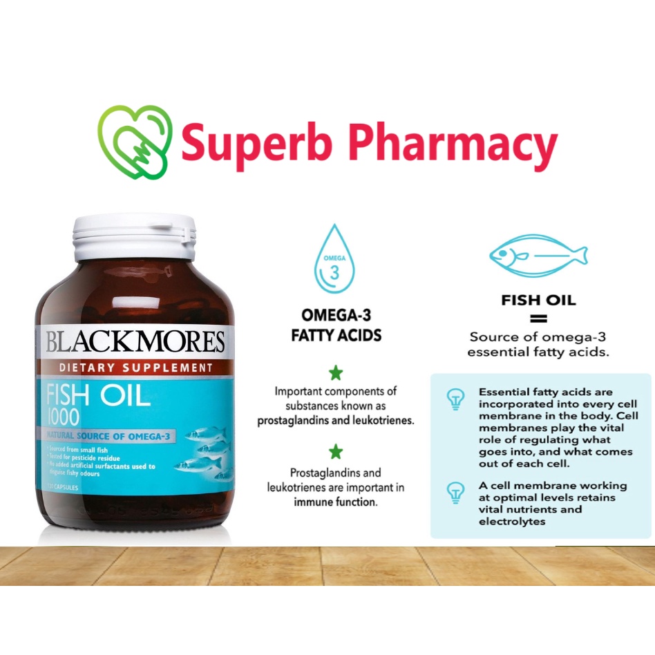 Blackmores Fish Oil 1000mg 120 Capsules Malaysia