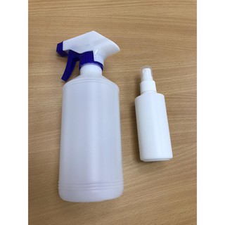100ml Spray HDPE Bottle with Cap, for Sanitizer, White