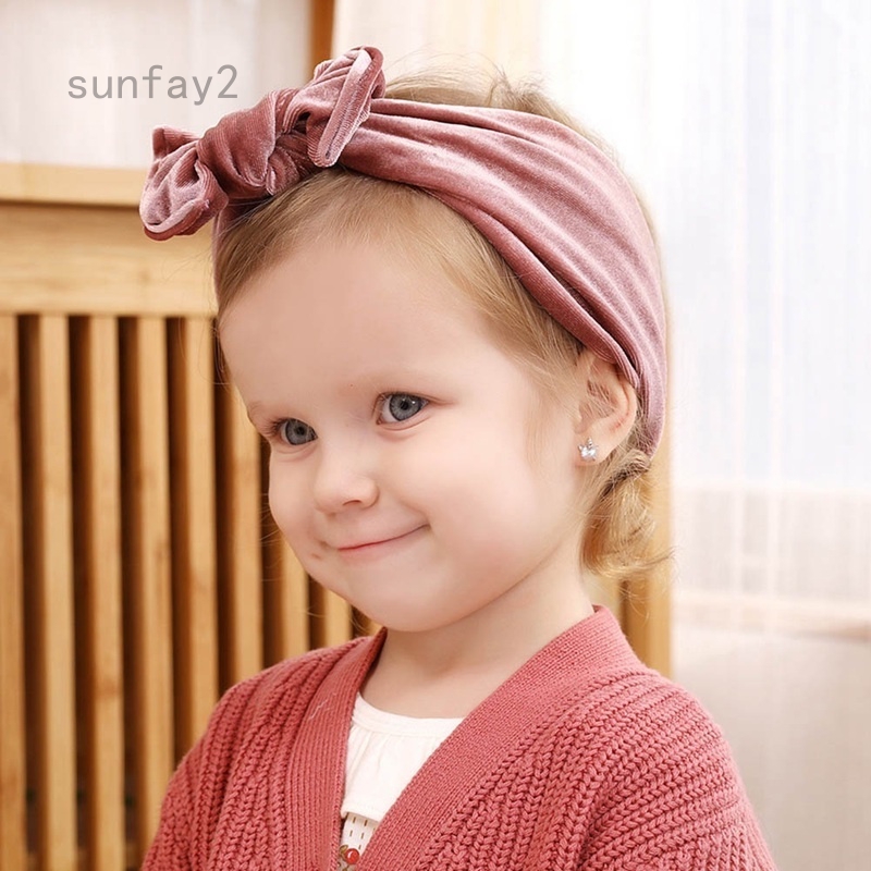 1pcs Cute Kids Girls Baby Toddler Flower Bow Headband Hair Band Headwear HN