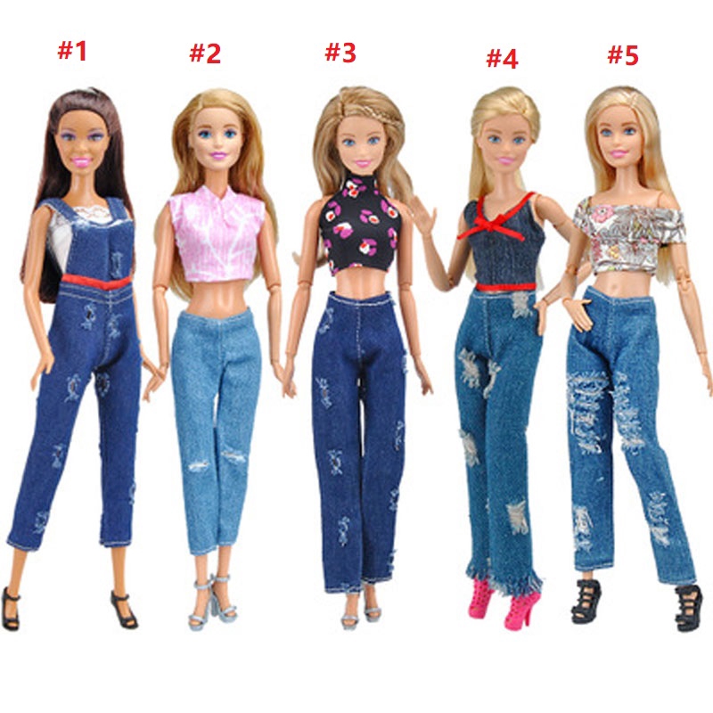 barbie doll jeans top
