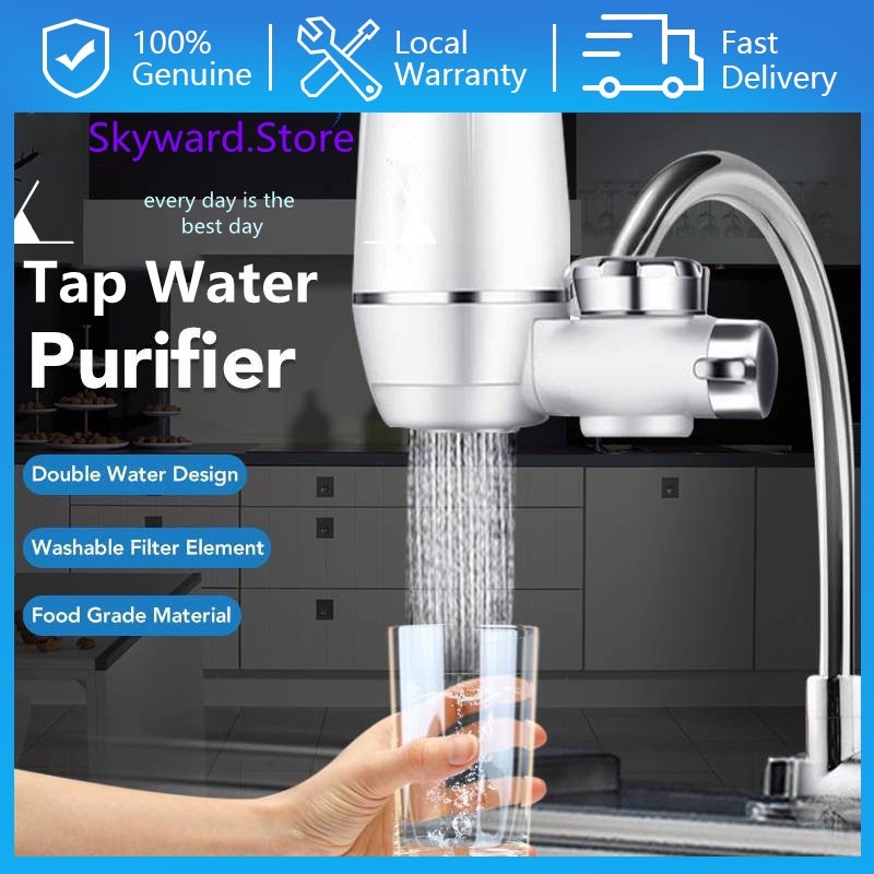 Tap Water Filter Home Faucet Water Purifier Filter Nano Ceramic Filter Element Washable Kitchen Water Filter Dapur