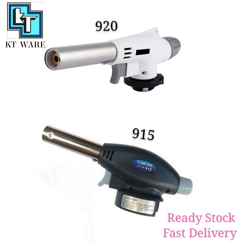 KT WARE Gas Torch Flame Jet Gun Fire Torch Butane Welding Lighter BBQ Auto Ignition pistol gas