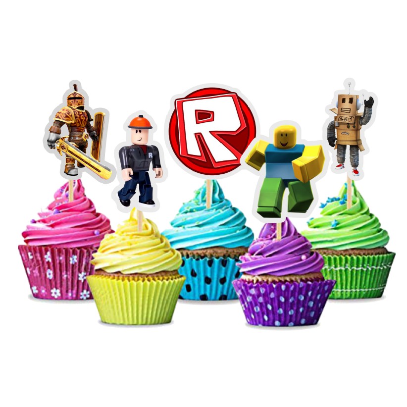 25pcs Roblox Cupcake Topper Shopee Malaysia - roblox cupcake images