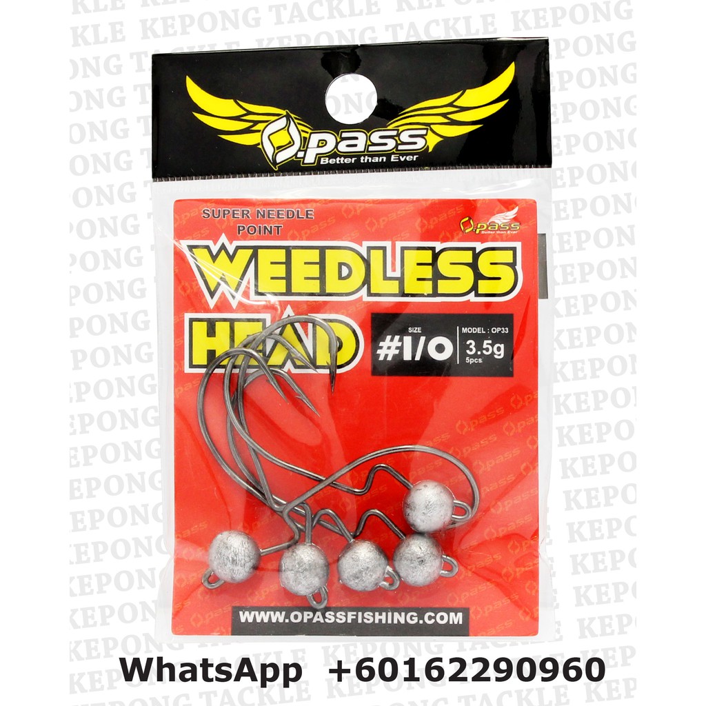 Opass OP33 Weedless Jig Head  Shopee Malaysia