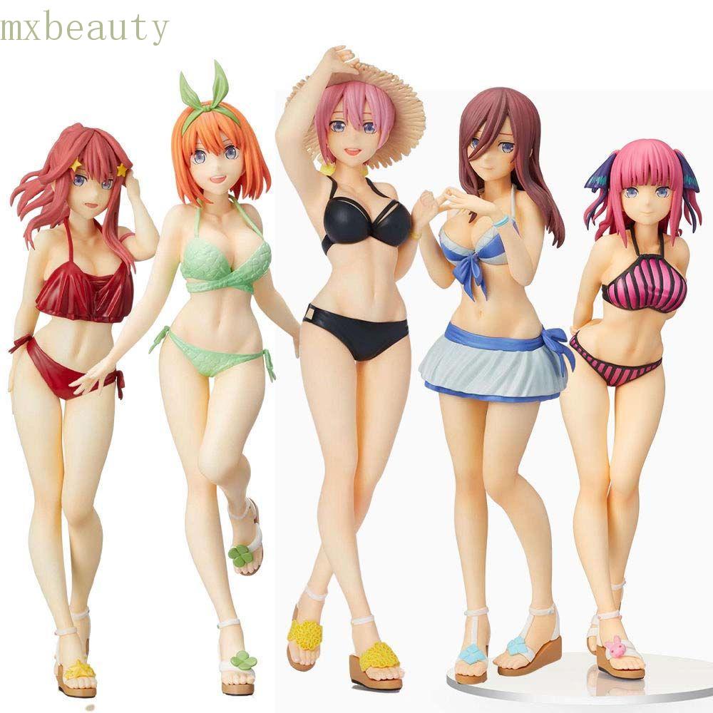 MXBEAUTY 20CM Figure Model Toys Creative Toys Desktop Ornaments Nakano Miku Action Figure Nakano Miku Kid Gifts Collection Model Anime Statue Decoration Doll Toy