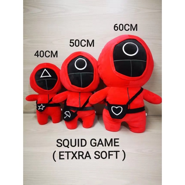 READY STOCK PATUNG SQUID GAME 35/50/60cm YANG HOT ITEM