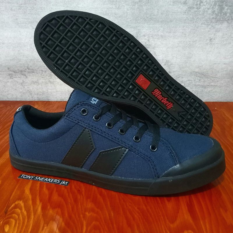 Macbeth Vegan Navy Blue Shoes Logo Black Men Skate Sneakers Shoes Shopee Malaysia