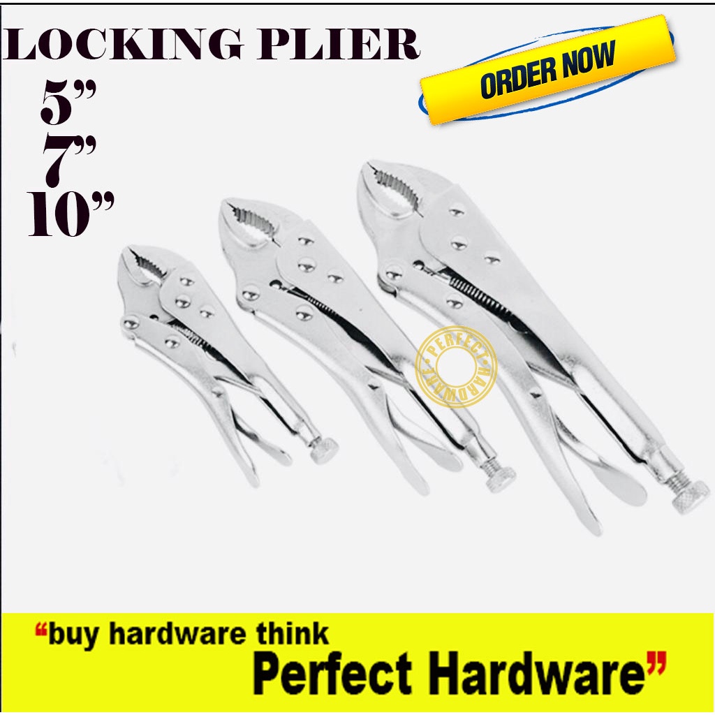4Pc Heavy Duty Rubber Grip Wrench Set Vice Locking Lock Pliers Mole Grips Tools 1 2599 P
