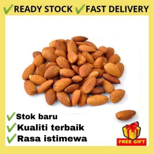 Buy Roasted Almond Badam 100gm 200gm Seetracker Malaysia