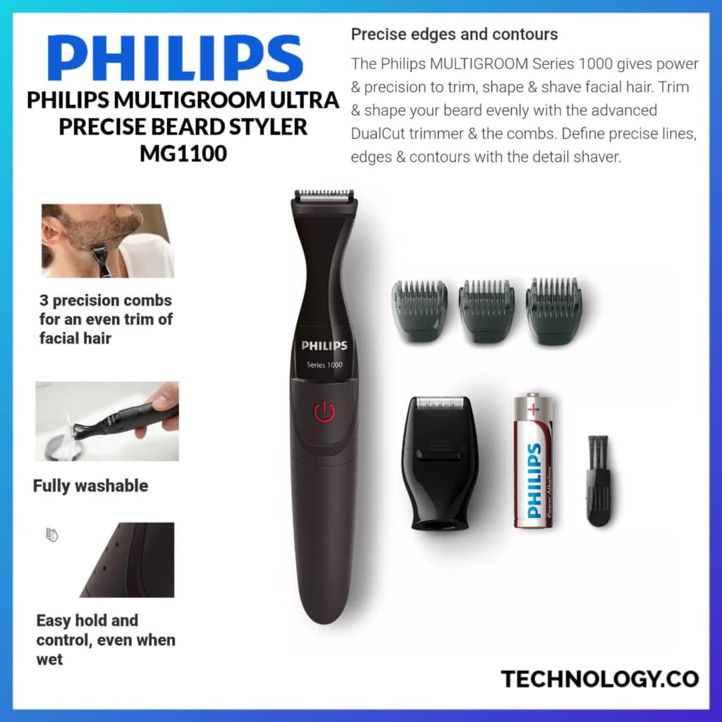 philips multigroom series 1000 ultra precise beard styler