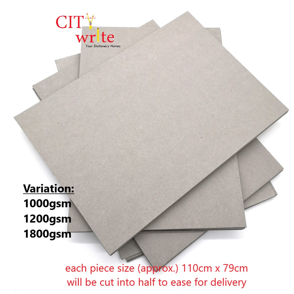 hardcover book binding paper board grey chipboard DIY handmade craft
