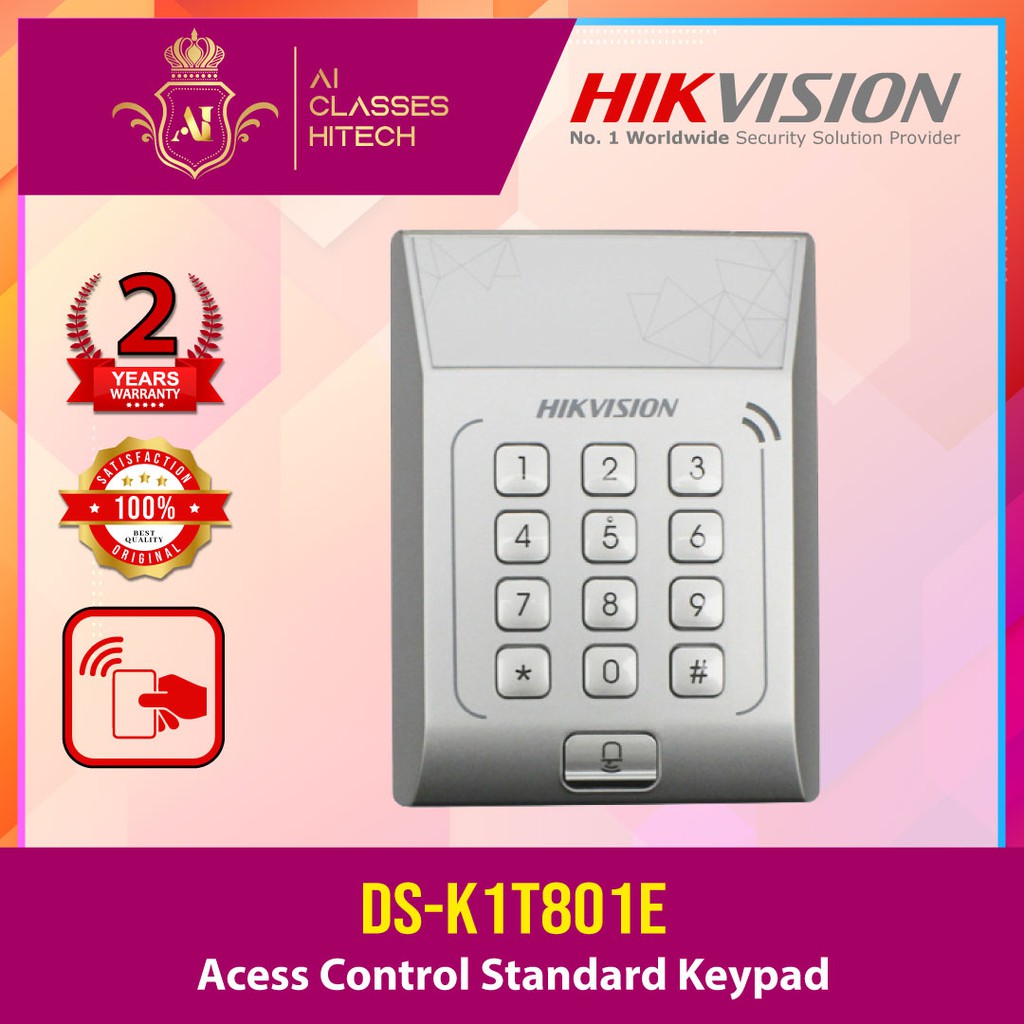 HIKVISION DSK1T801E Standalone Door Access Control Terminal Keypad
