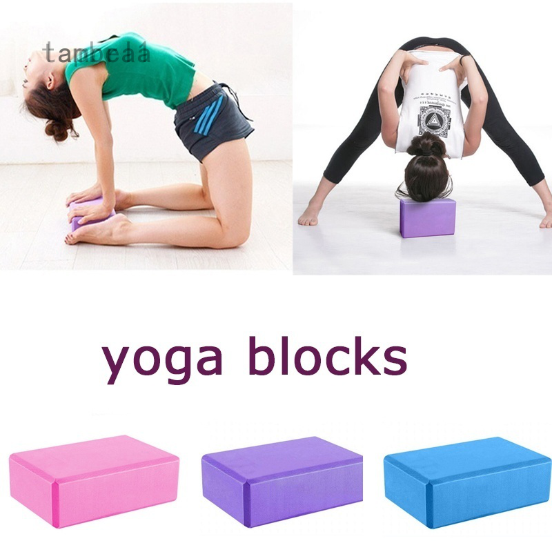 Yoga Block Brick Foaming Foam Home Exercise Practice Fitness Sport Tool DE 