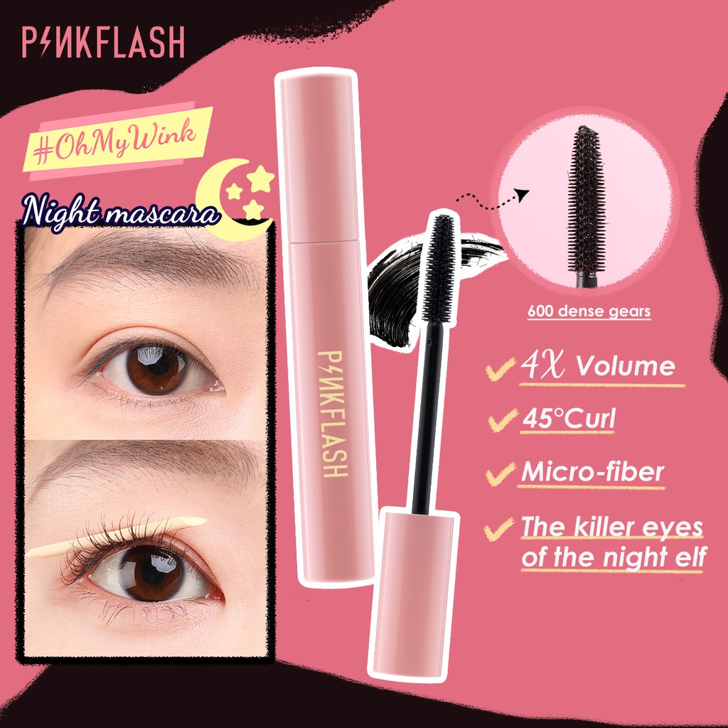 Versatile Have PINKFLASH Day & Night Natural Lengthening Volume Waterproof Mascara Quality Premium