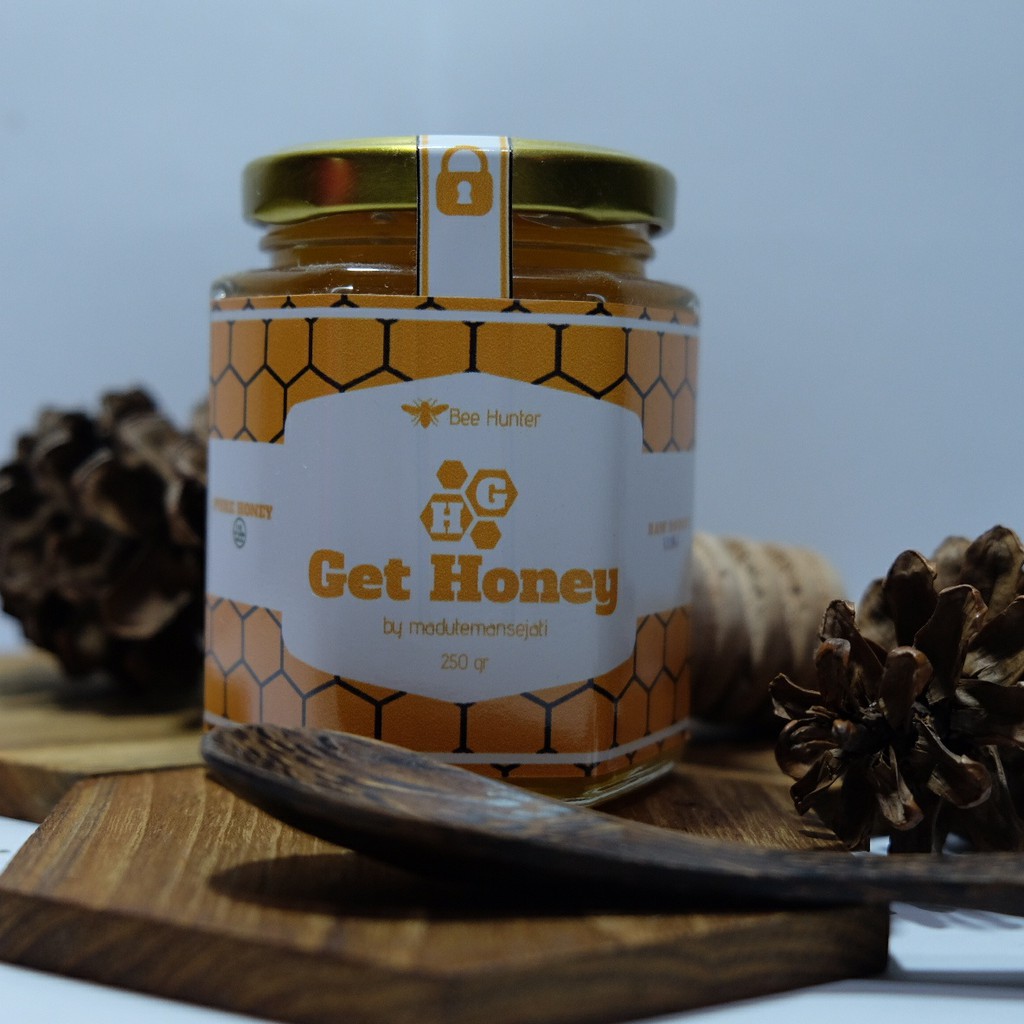 KAYU PUTIH Natural Sumbawa White Honey Genuine Sumbawa Pure Honey 100% FREE Spoon Wood Honey (Aren)