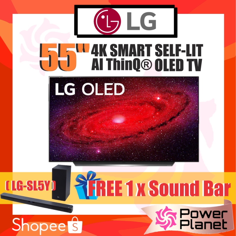 LG OLED55CXPUA 55 Inch CX 4K Smart OLED TV With AI ThinQ 2020 Bundle