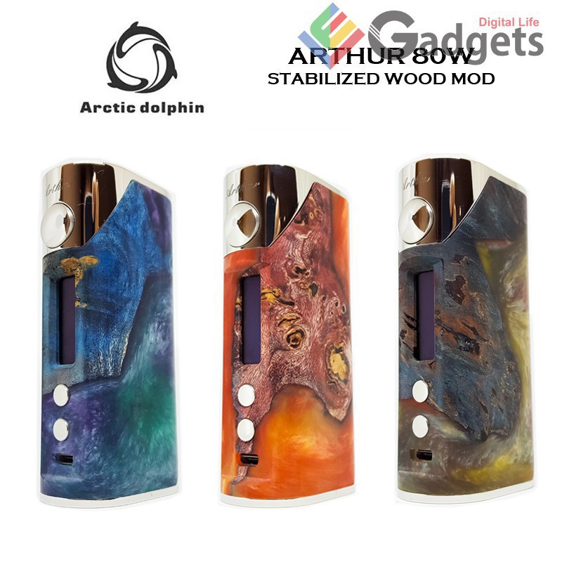 Arctic Dolphin Arthur 80w Stabilized Wood Tc Mod Shopee Malaysia