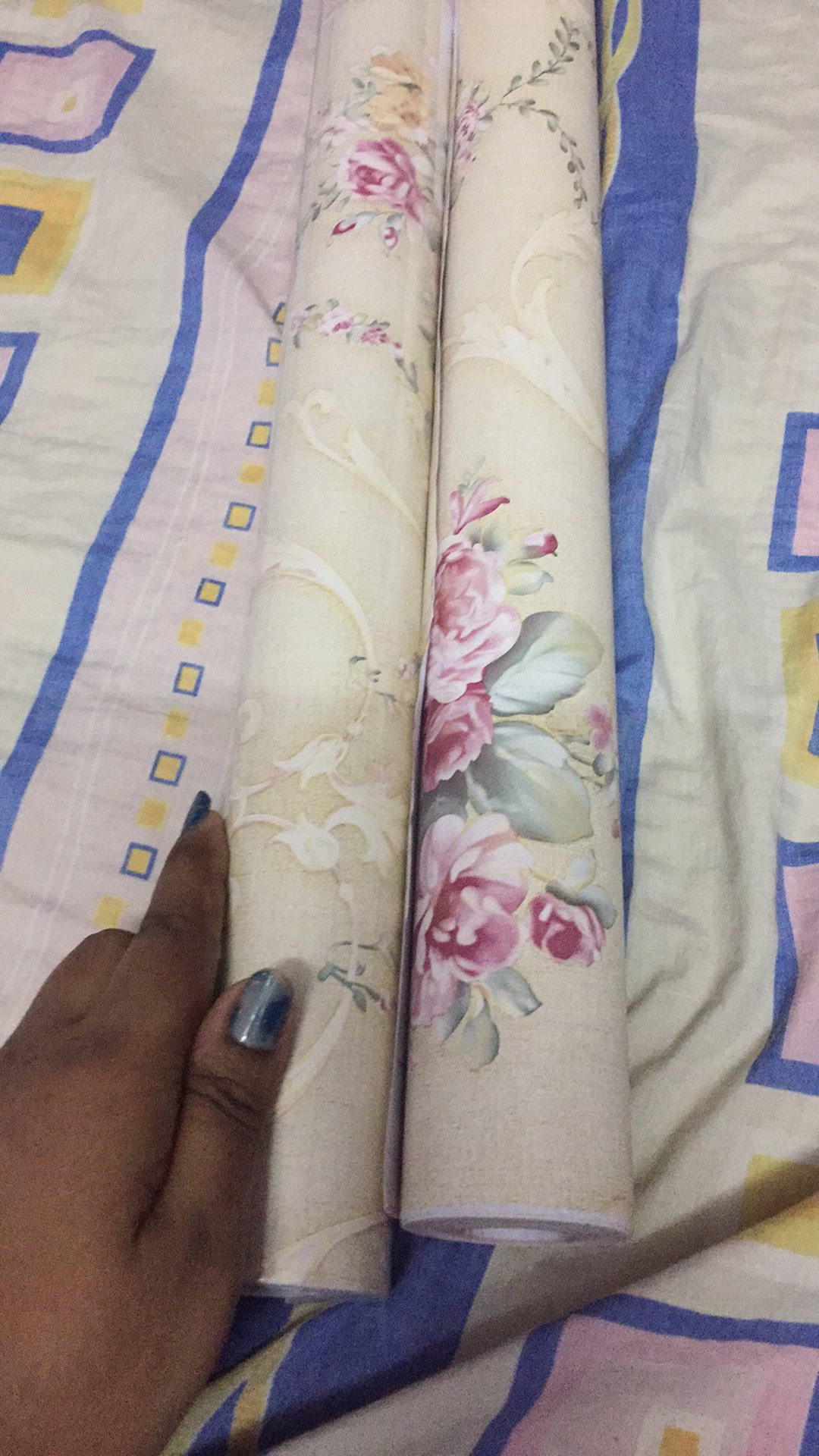 Vintage Floral Wallpaper Wall Stickers Self Adhesive 