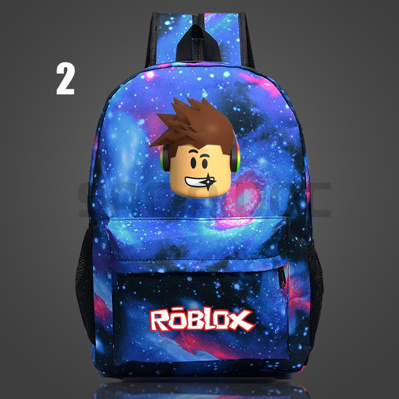 Cartoon Roblox Galaxy Backpack Student School Bag Canvas Bags Roblox Schoolbag Shopee Malaysia - 3d printing roblox backpackschool baglaptop bagtravel