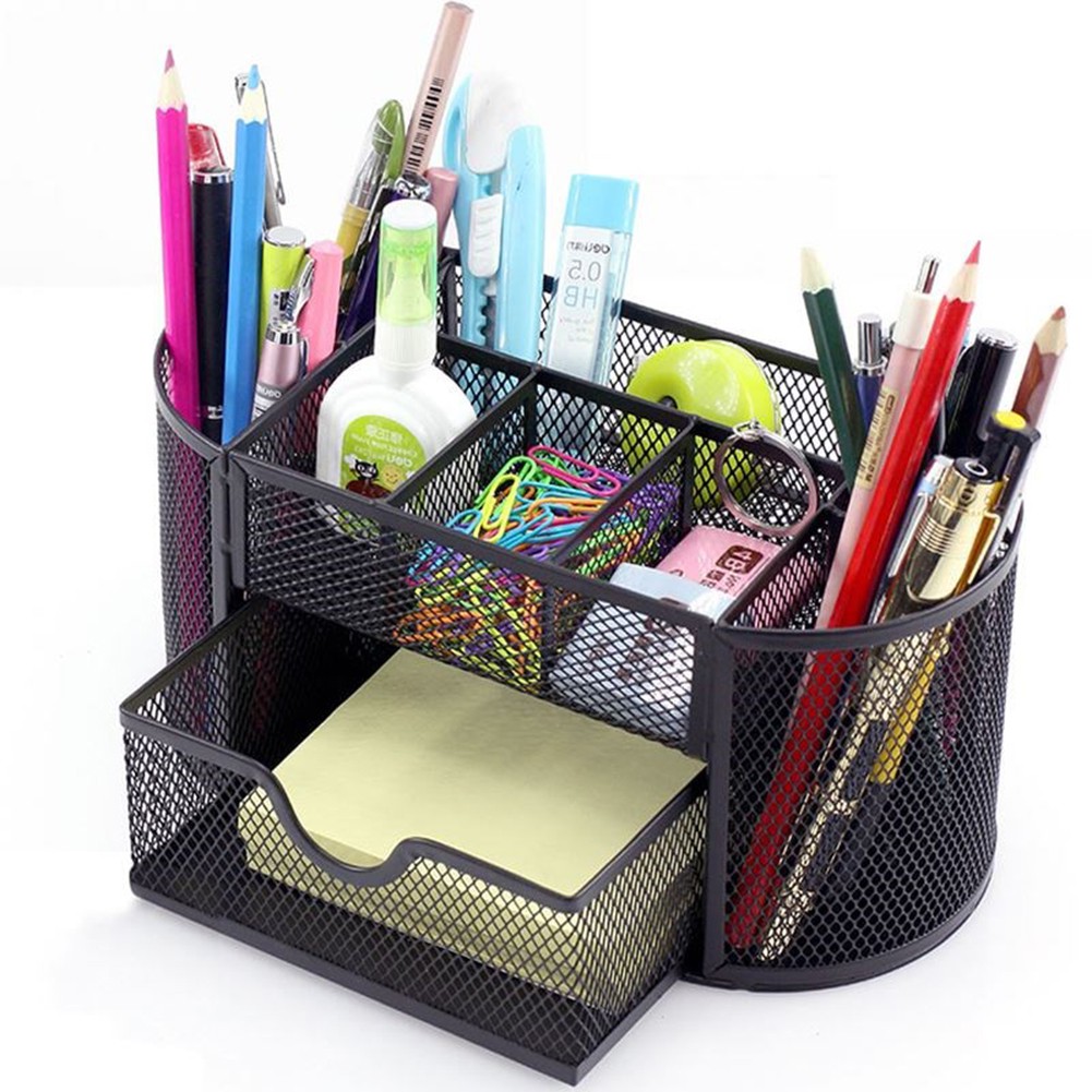 Desk Supplies Organizer Office Supplies Mesh Pen Holder