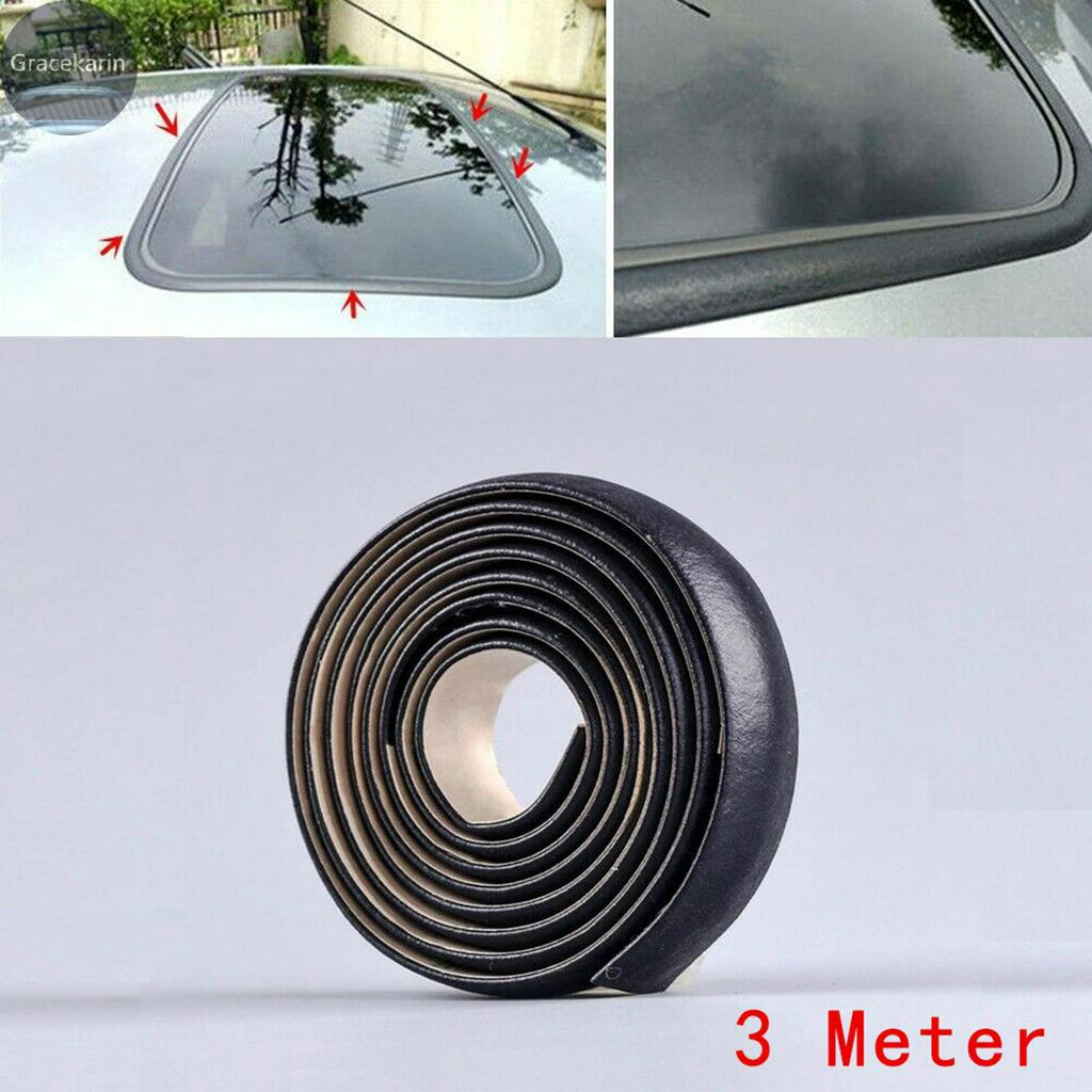 3 Meters Car Windshield Seal Rubber Sunroof Quarter Skylight Moulding