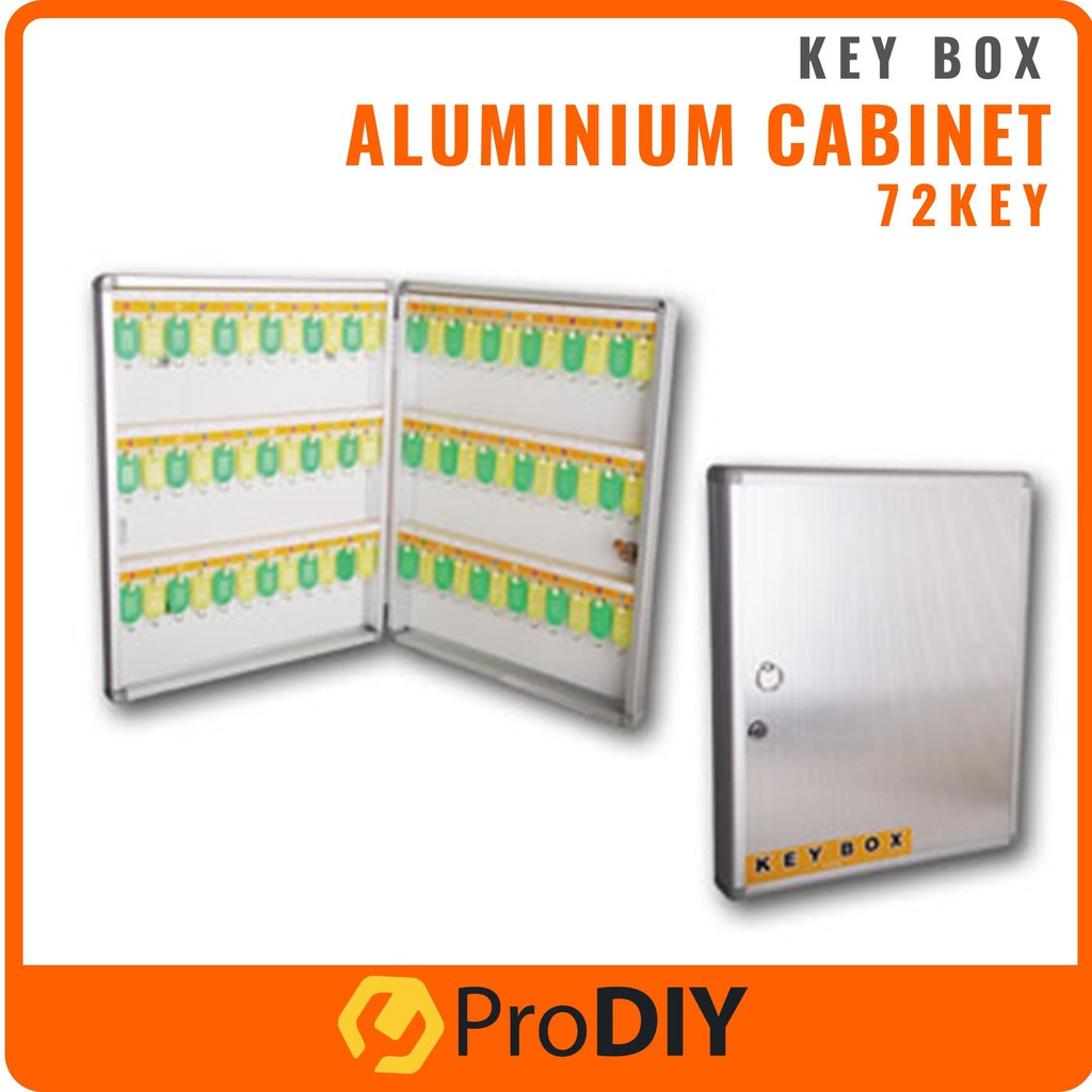 HVILOG H-1072 72Pcs Key Box Aluminium Cabinet Safety Key Storage Box