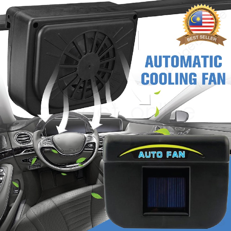 Solar Powered Auto Air Vent Exhaust Fan Automatic Car Cooling Fan Truck
