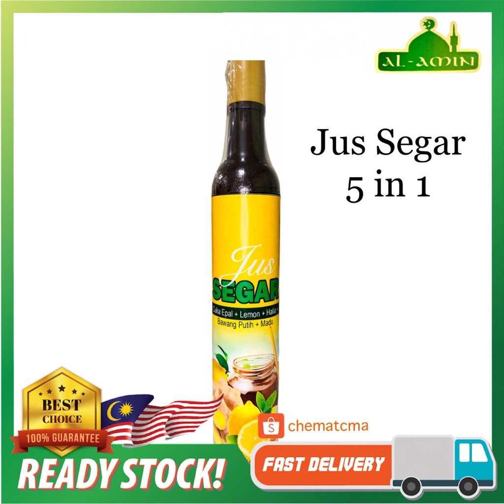 Buy Jus Segar 5 In 1 Cuka Epal Lemon Halia Bawang Putih Madu 380 Ml Ready Stock Seetracker Malaysia