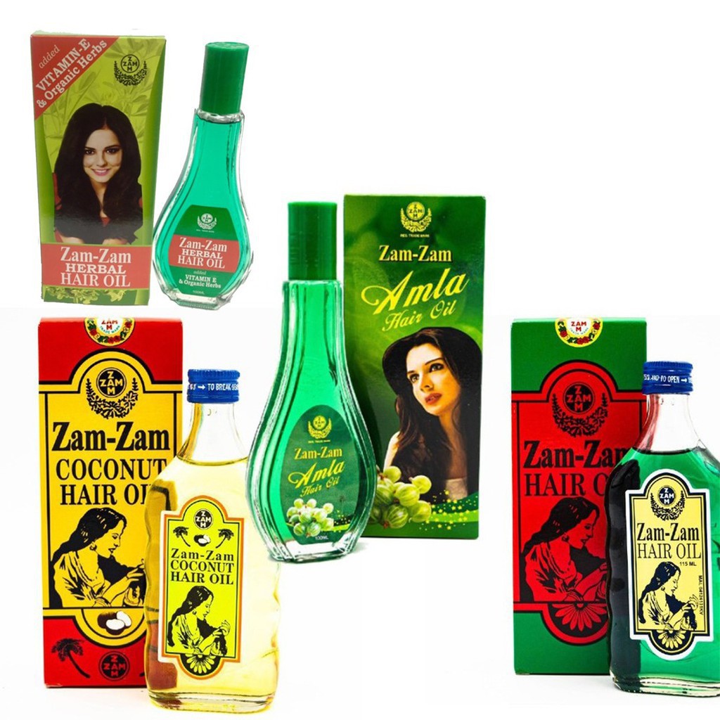 Zam Zam Hair Oil Original , Coconut , Amla , Herbal Vitamin E 115ML
