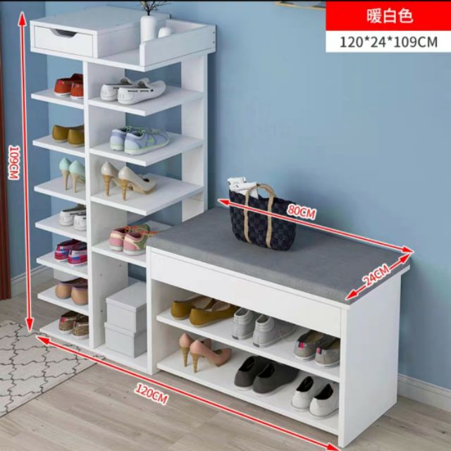  Rak  kasut kayu  wooden Shoes Rack White Shopee  Malaysia