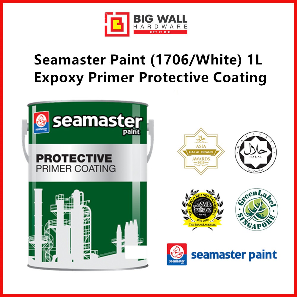 Seamaster Paint (1706/White) 1L (Available in 1L & 5L) Expoxy Primer ...