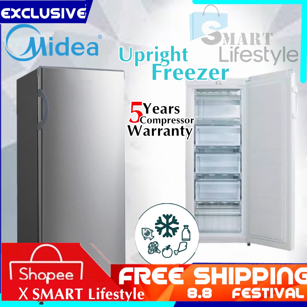 【FREE SHIPPING】 Midea 188L Upright Freezer MUF208SD Shopee Malaysia
