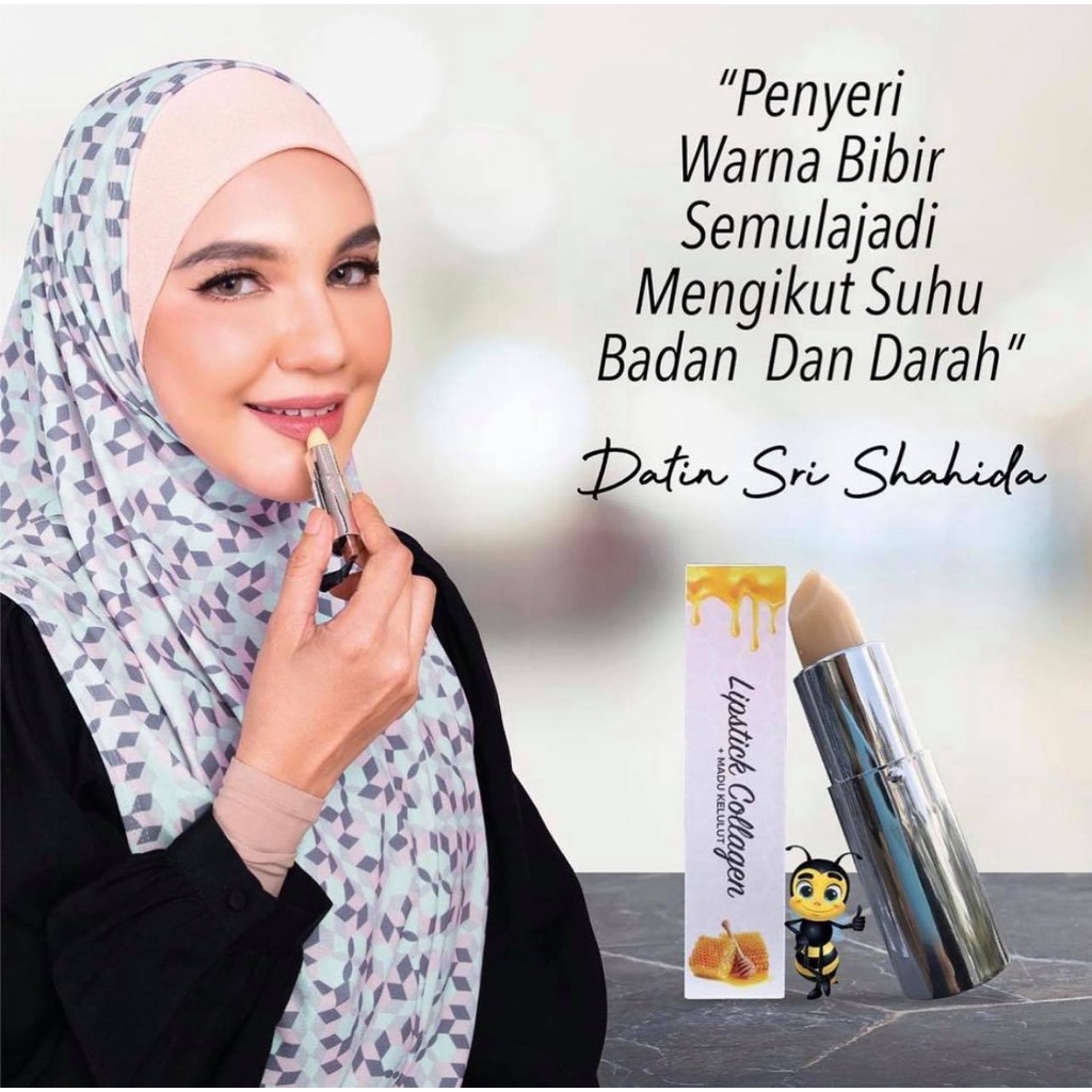 LIPSTICK COLLAGEN DHERBS LIP BALM LIP TREATMENT MADU KELULUT DATO ALIFF