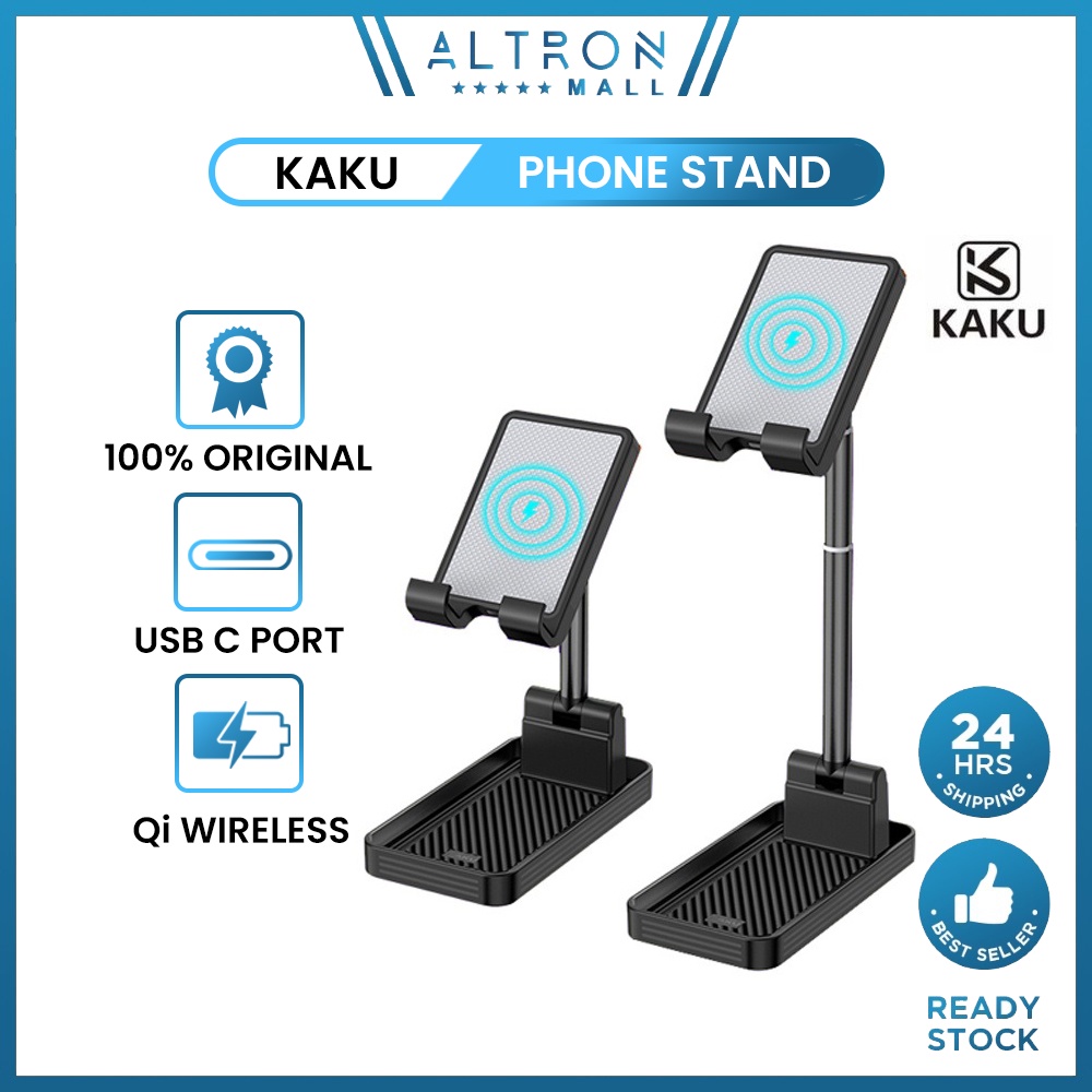 KAKU LEIZE 10W Qi Wireless Charger Fast Charge Phone Stand Smartphone Holder Tablet Foldable iPhone Samsung Huawei Oppo