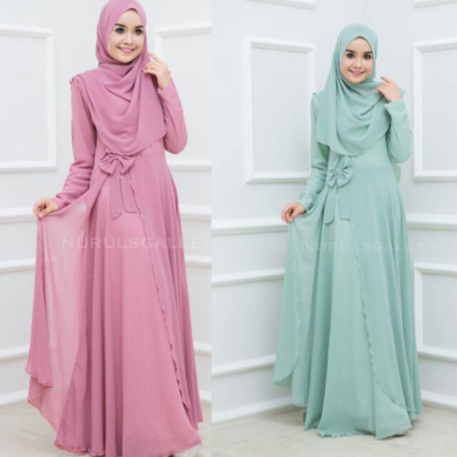 Maryam Dress Jubah Muslimah baju dinner | Shopee Malaysia