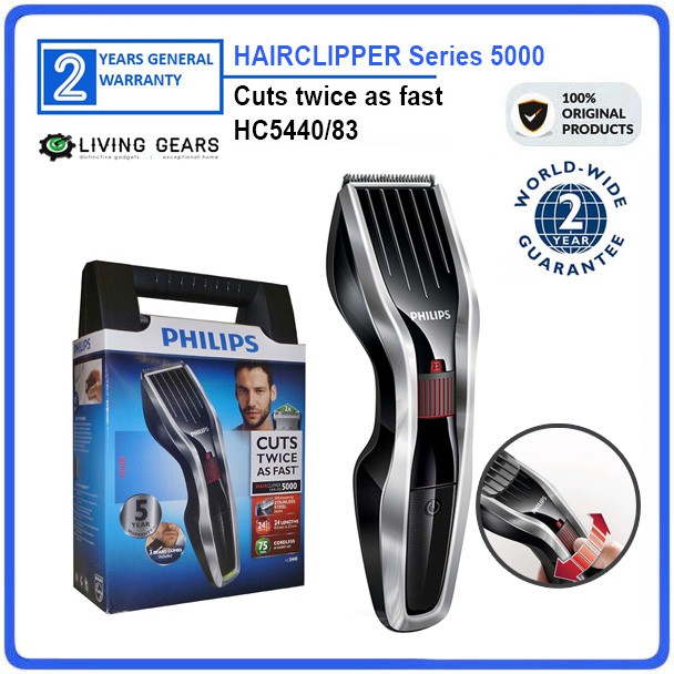 philips series 5000 cordless hair clipper