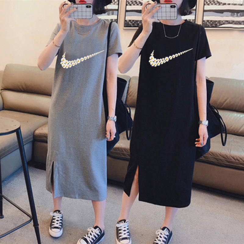 nike t shirt dress plus size