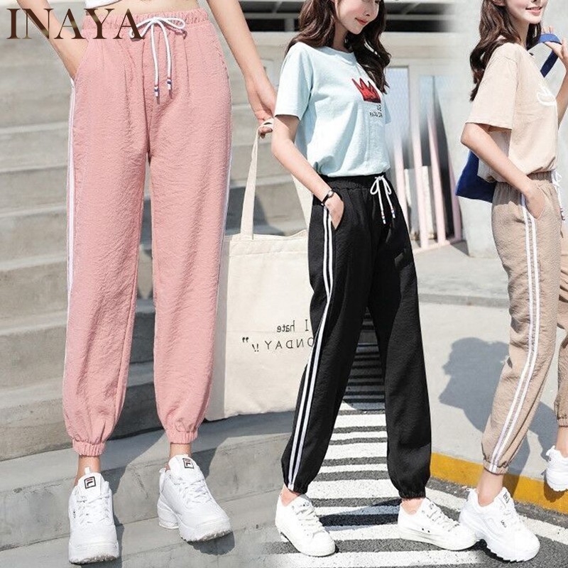 korean jogging pants outfit