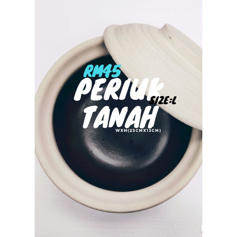 Claypot Periuk Tanah Liat Size L