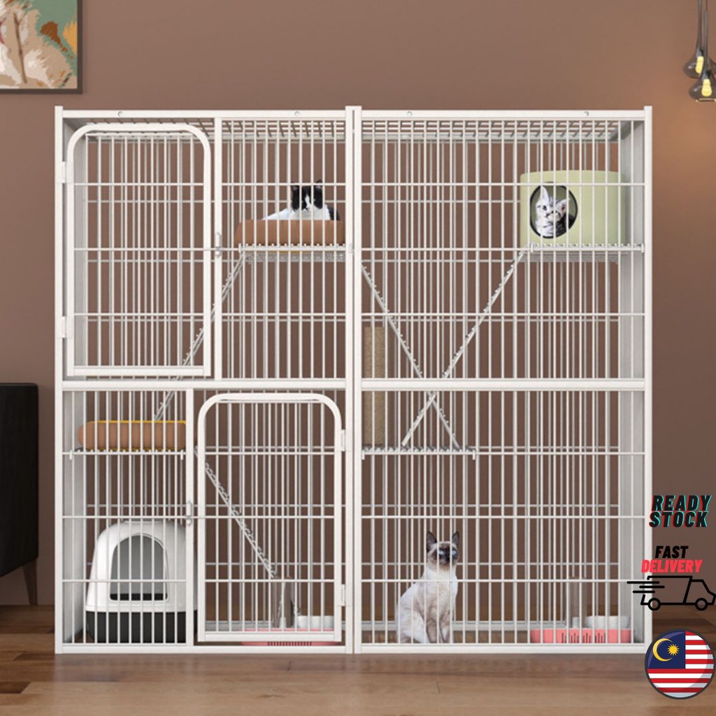 READY STOCK !! EXTRA LARGE Sangkar Kucing Besah 3 Tingkat High 