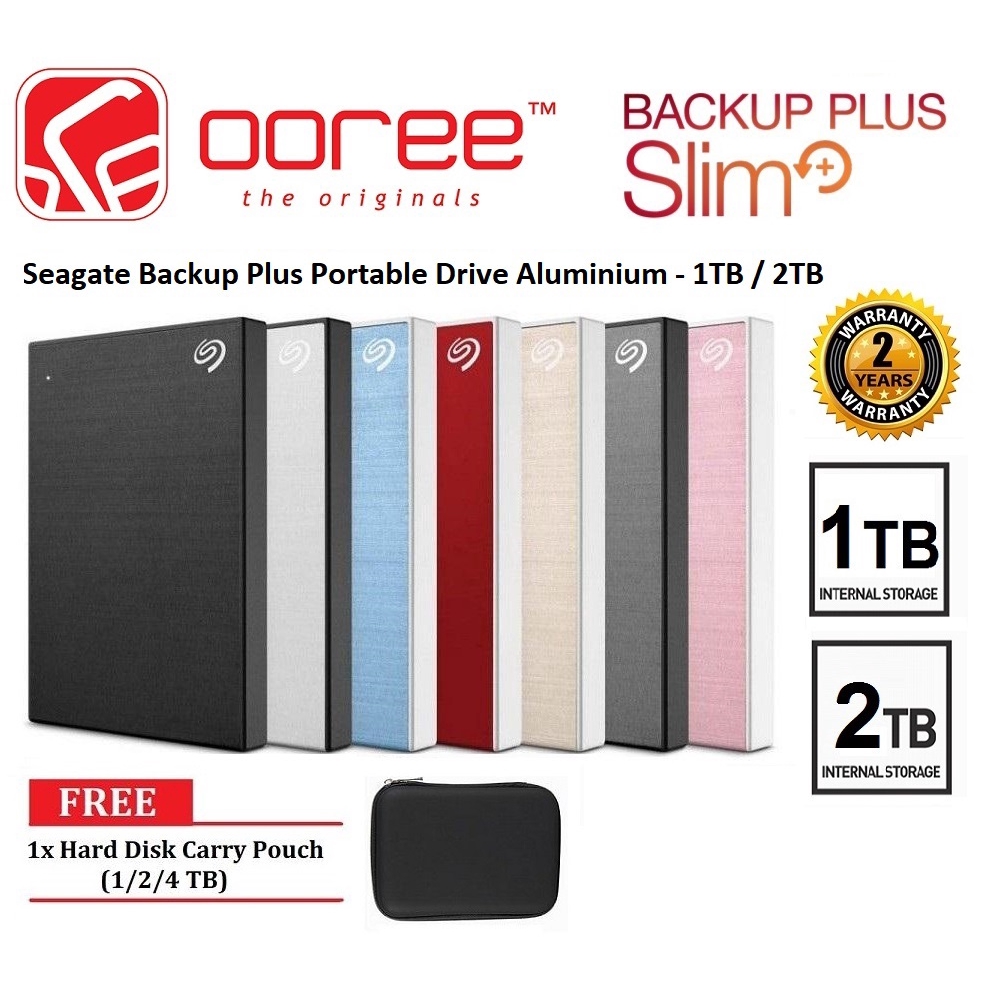 1TB / 2TB SEAGATE EXT HDD 2.5" USB3.0 BACKUP PLUS SLIM ...