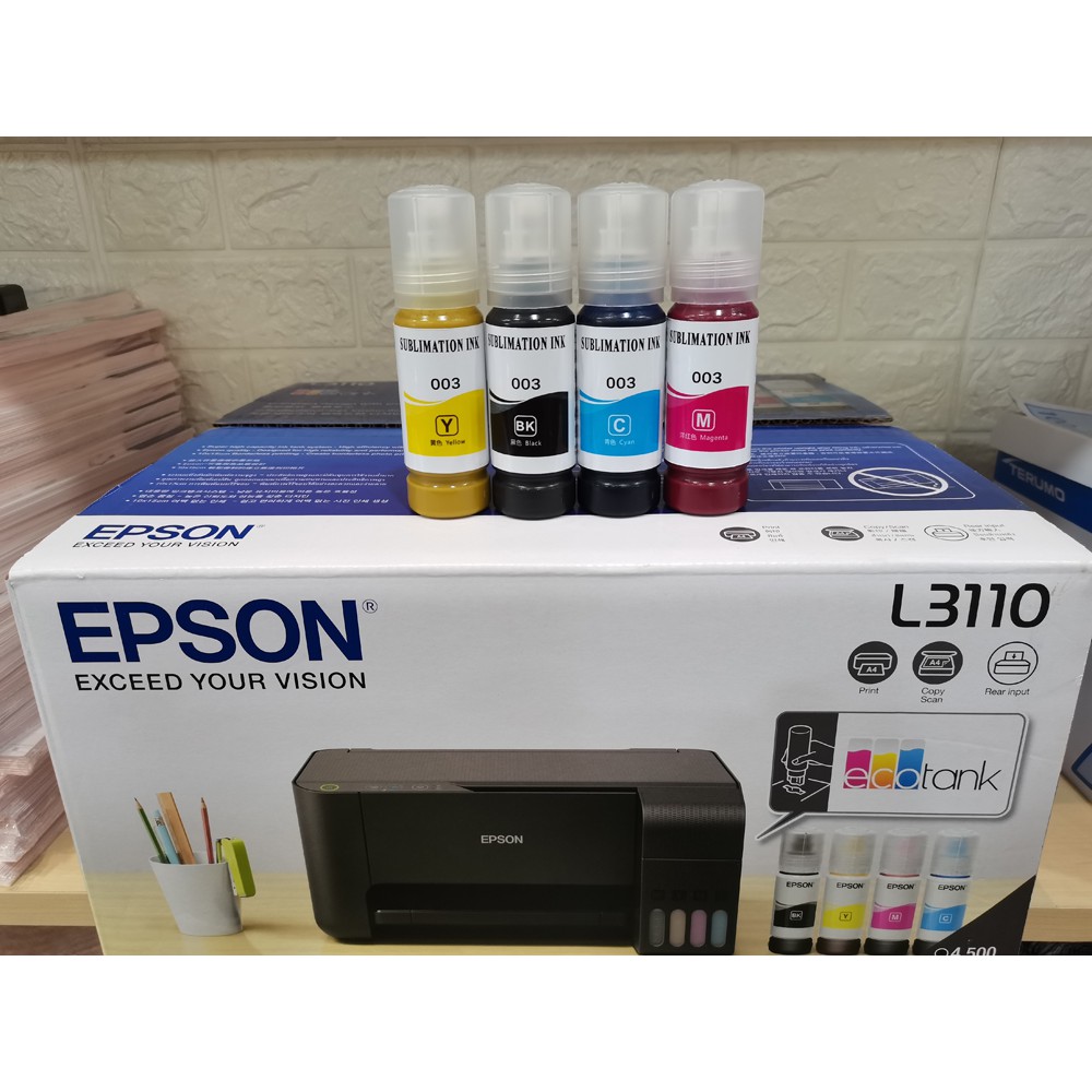 Epson L3110 All In One Ink Tank Printer With Sublimation Ink Shopee Malaysia